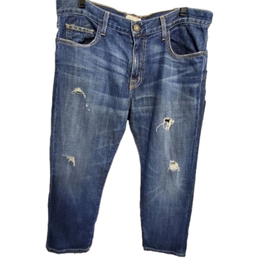 Current/Elliott distressed cropped‎ jeans